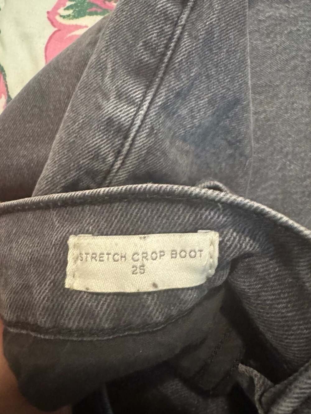 PacSun Stretch Crop Boot High Rise Jeans in Washed Black - Picture 4 of 7
